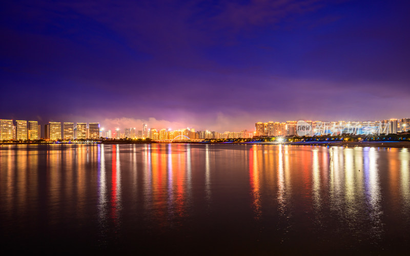 厦门五缘湾帆船俱乐部夜景