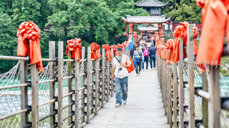 四川都江堰景区旅游综合场景