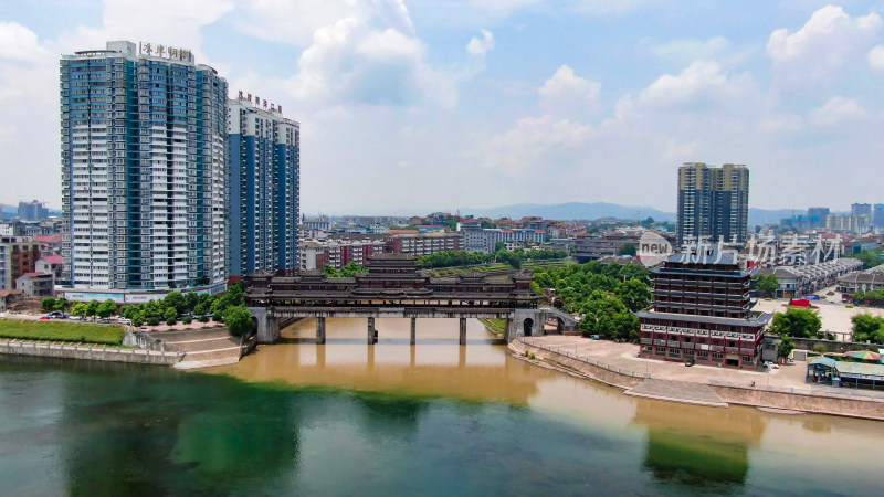 湖南麻阳城市建设航拍