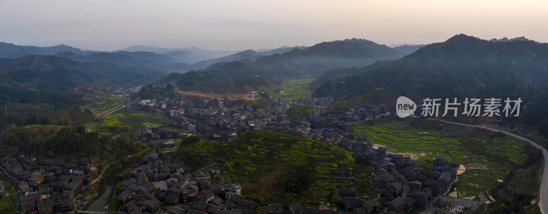 广西柳州市程阳八寨春天风光