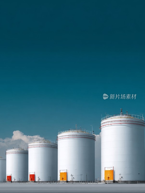 大型工业储油设施户外场景