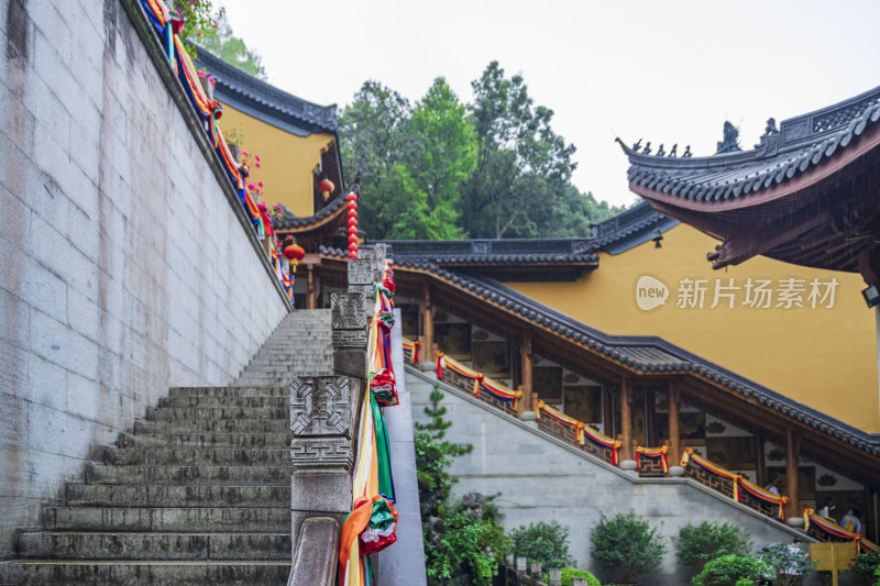 杭州飞来峰景区上天竺法喜禅寺古建筑