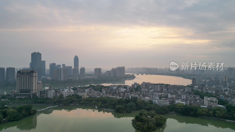 航拍惠州西湖景区