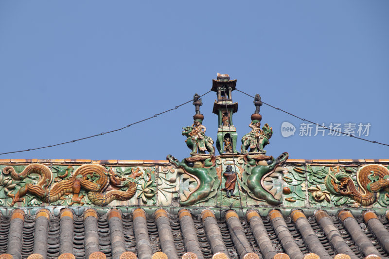 山西长治法兴寺屋顶脊饰