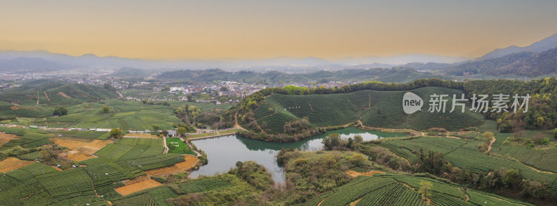 春天杭州西湖龙井茶园龙坞茶园