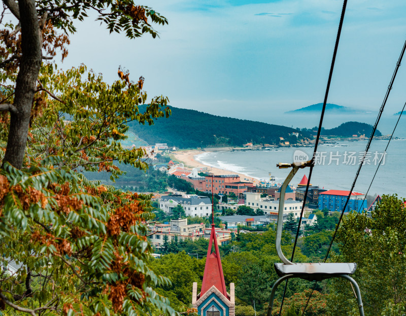 青岛崂山风景区仰口景区秋季风光