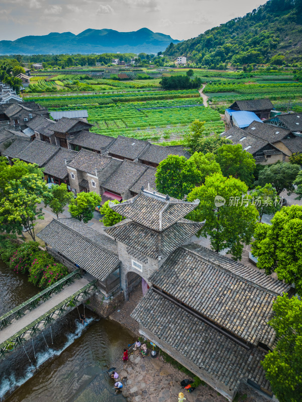 桂林自然风光4A景区东漓古村