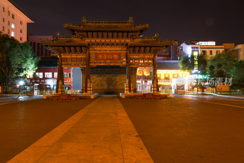 太原食品街步行街夜景景点