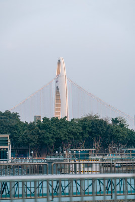 广东广州大剧院夜景城市建筑摩天大楼景观