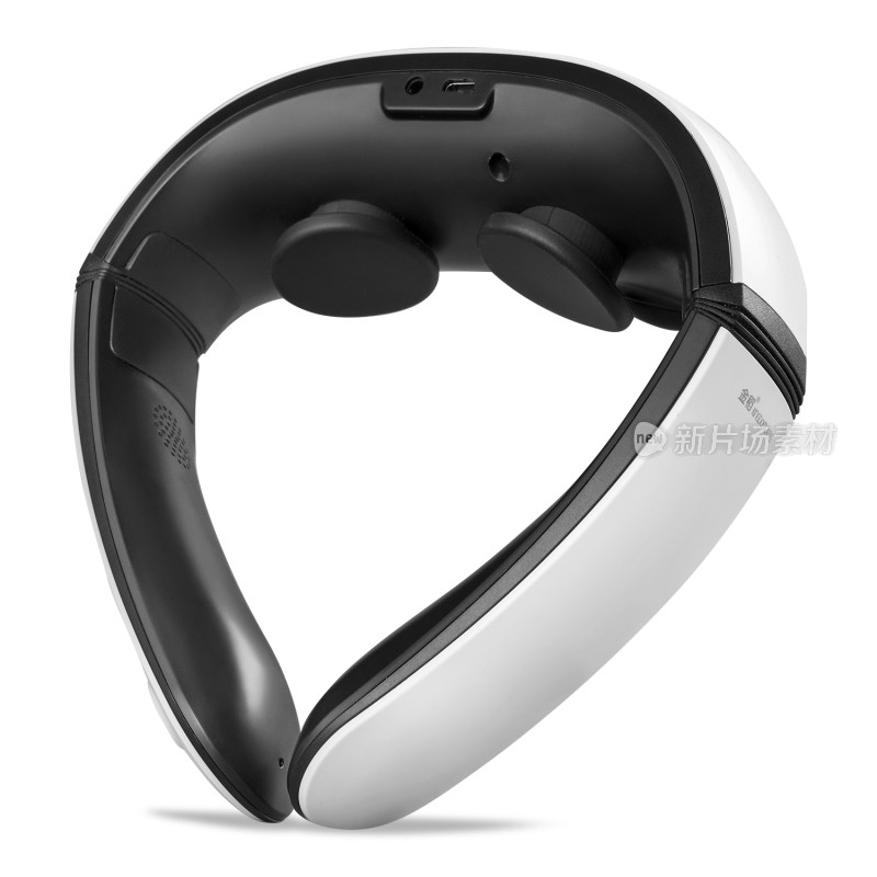 白色颈部按摩仪产品特写