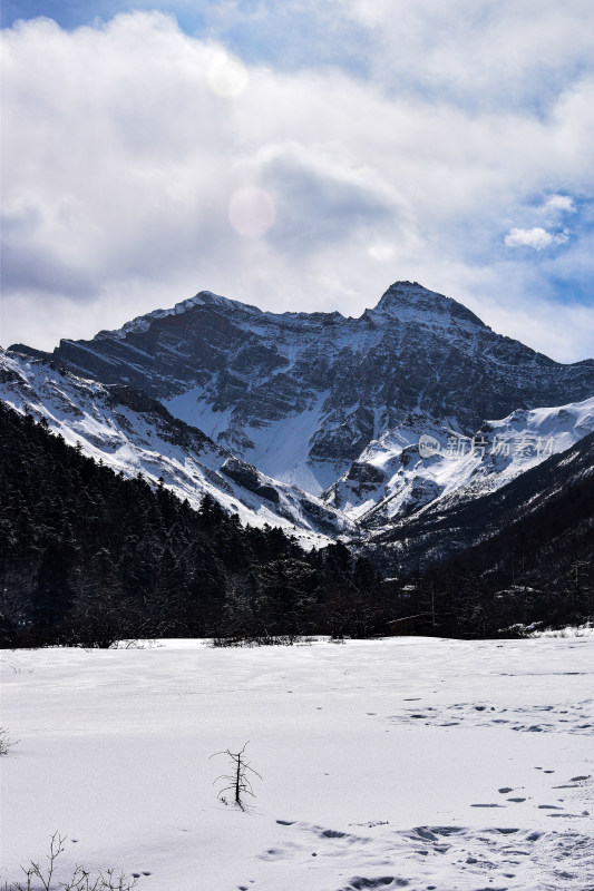 四川黄龙景区的冬天