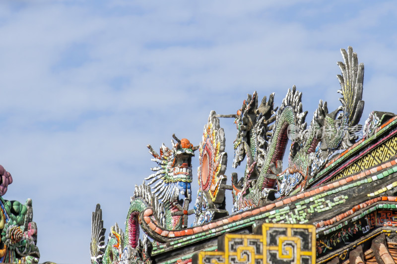 潮州开元古寺古建筑特写