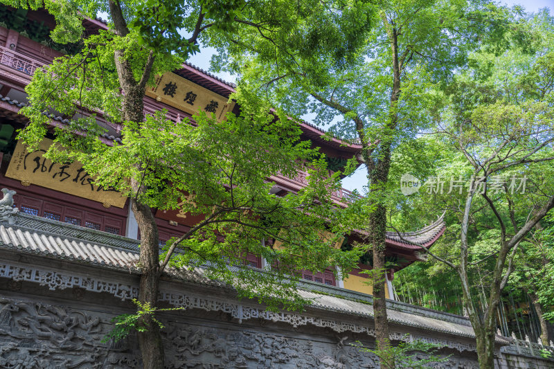 杭州西湖飞来峰灵隐寺千年古刹古建筑