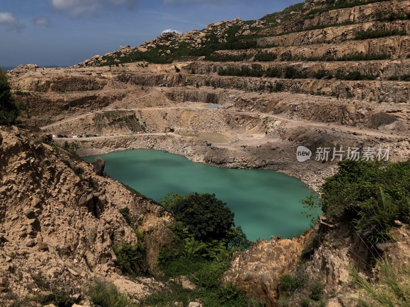 珠海外伶仃岛矿石湖