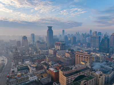 上海城市浦西全景