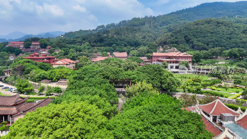 莆田南山广化寺4A景区航拍图