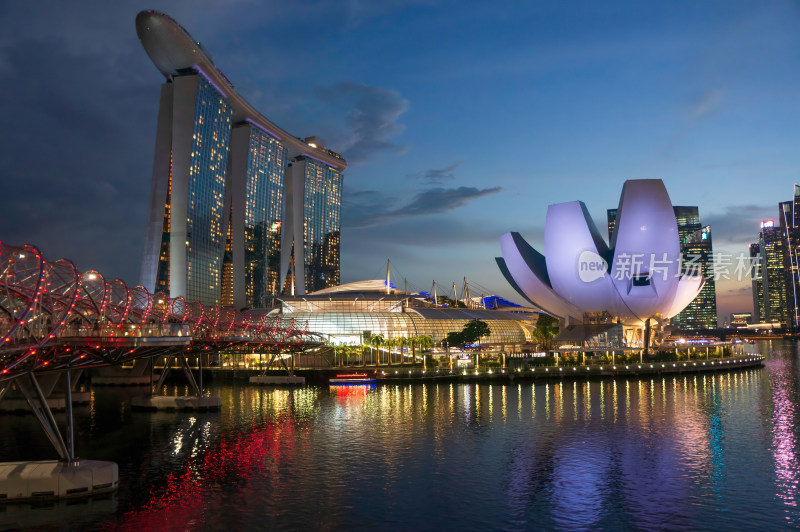 新加坡滨海湾夜景