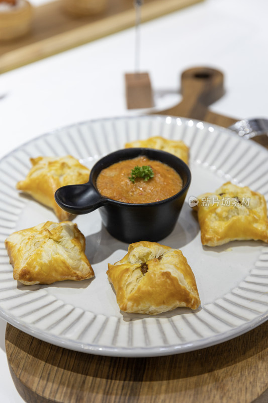 酥皮食物美食特写西式食物