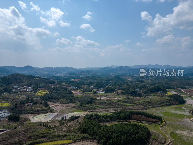 自然风光丘陵山川农业农田