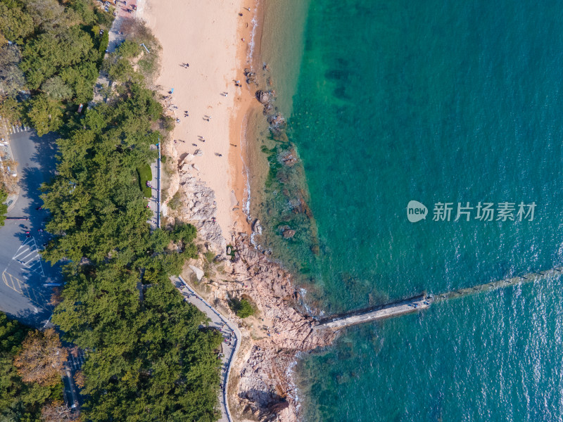 青岛航拍八大关风景区