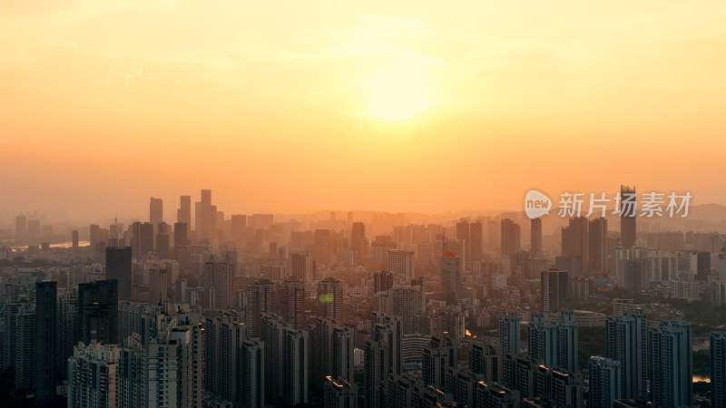 福州城市建筑风光航拍照片