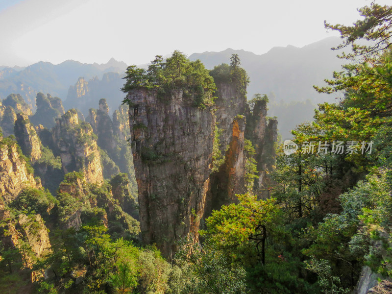 中国湖南张家界国家森林公园旅游风光