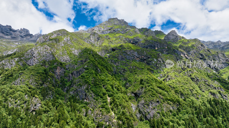 四川阿坝理县毕棚沟景区风景综合