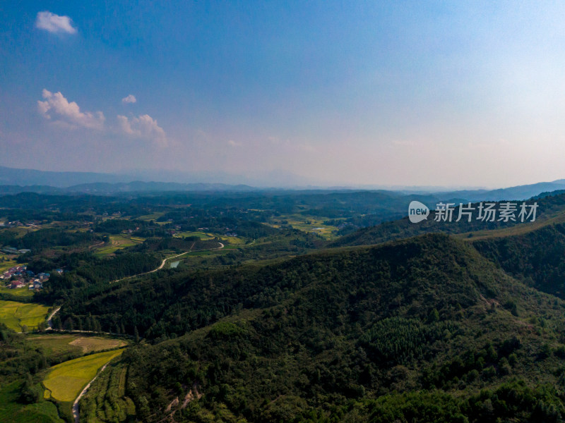 南方丘陵山川地貌航拍