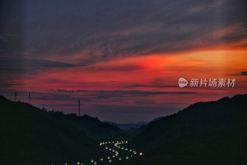 夕阳下的风景