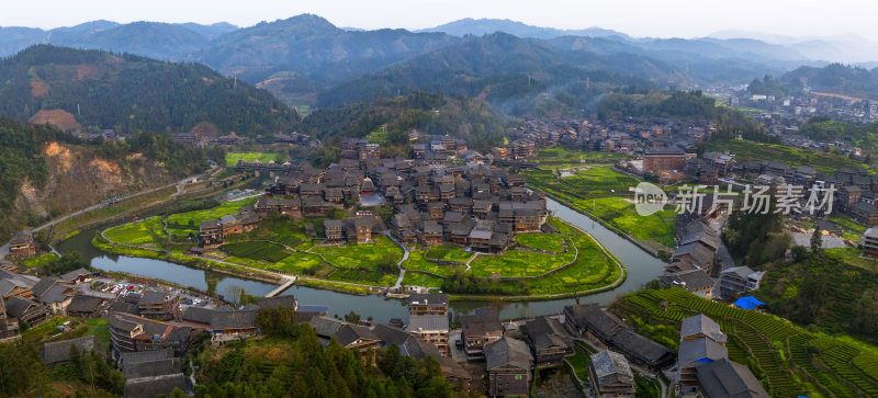 广西柳州市程阳八寨春天风光