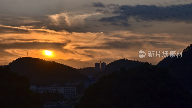 日落日出夕阳西下