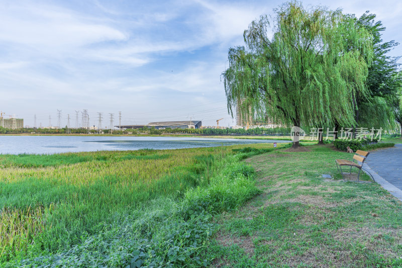 武汉洪山区杨春湖公园风景