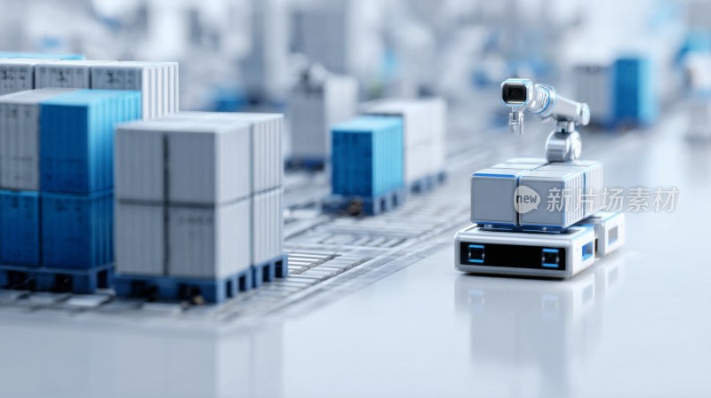 智能仓储机器人作业