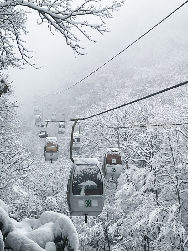 雪山缆车