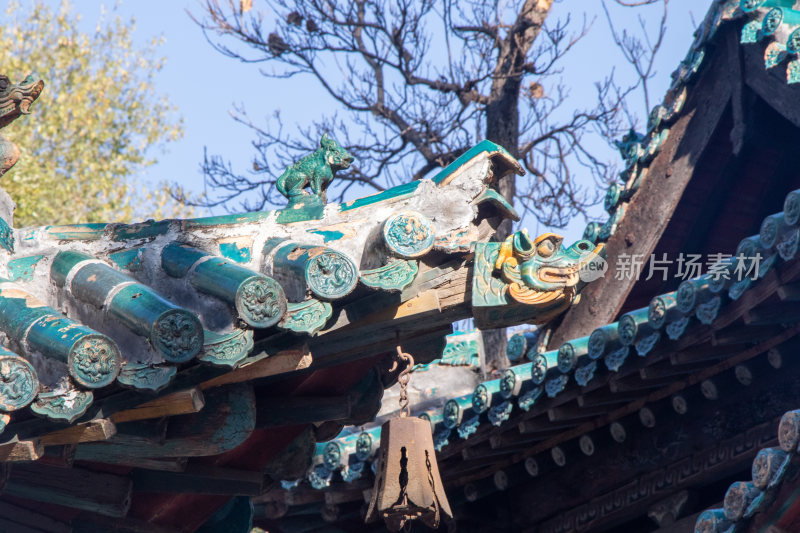 山西太原晋祠檐角装饰