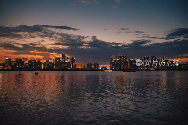 杭州钱江新城夜景