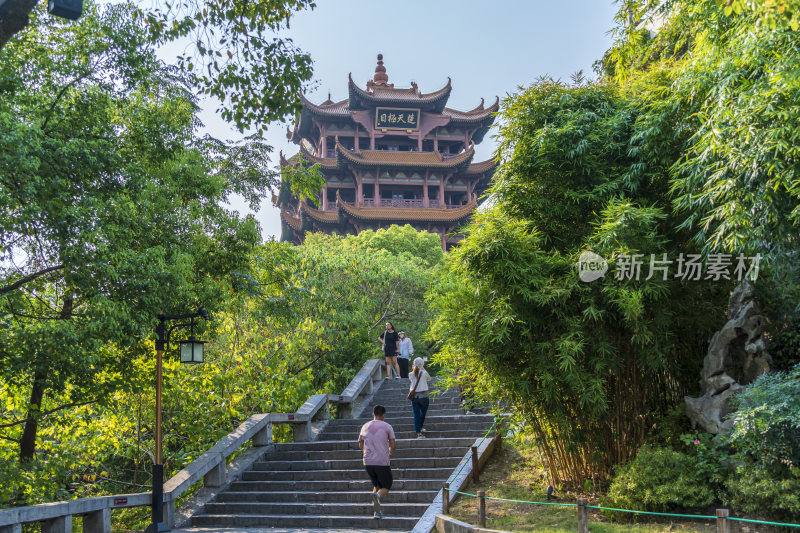 武汉武昌区黄鹤楼公园风景