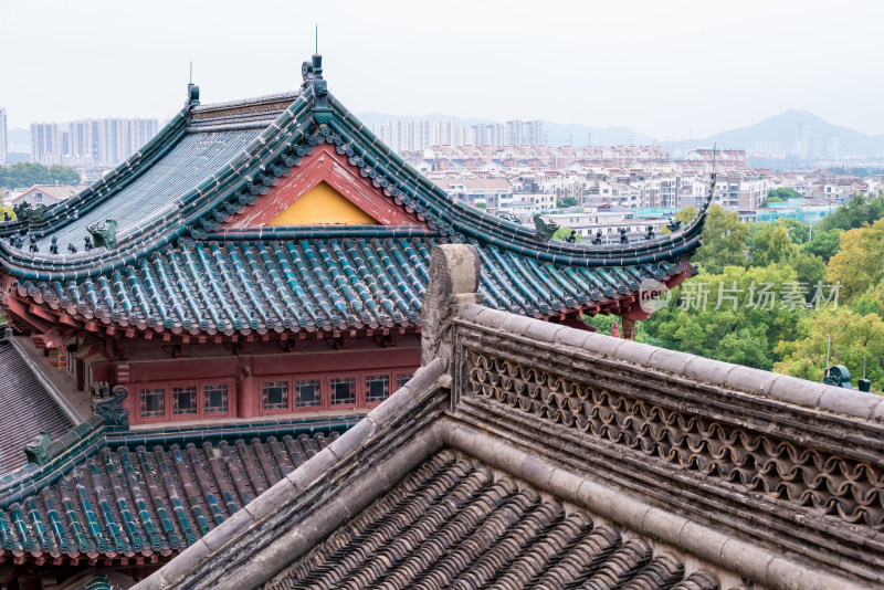 江苏镇江市金山公园江天禅寺建筑