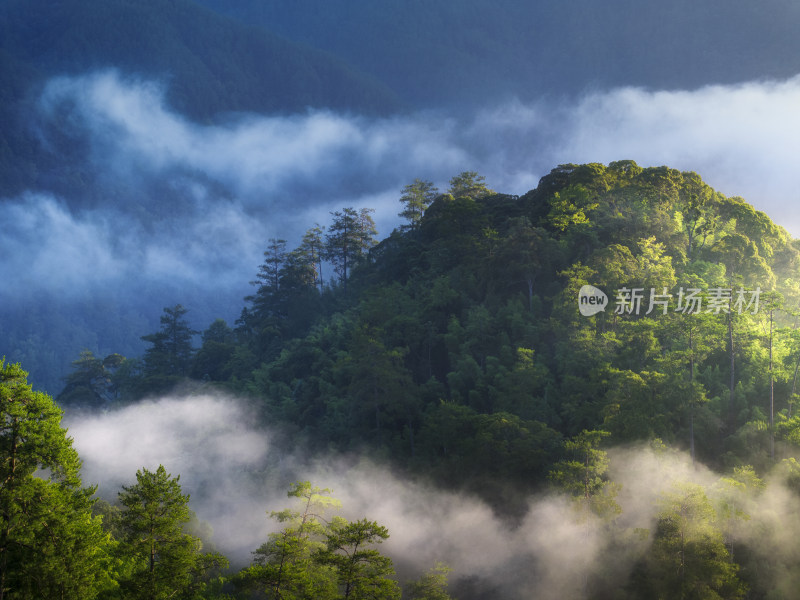 高山航拍云海日出