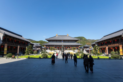 宁波奉化雪窦山雪窦寺弥勒大佛景区