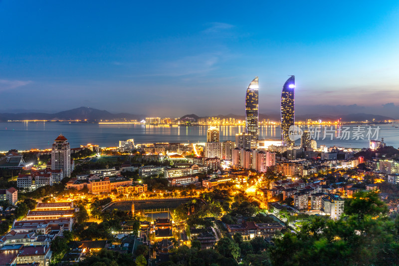 福建厦门城市夜景