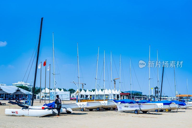 秦皇岛北戴河夏日海滨风光