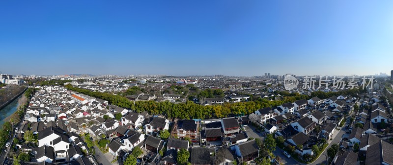 苏州老城区航拍