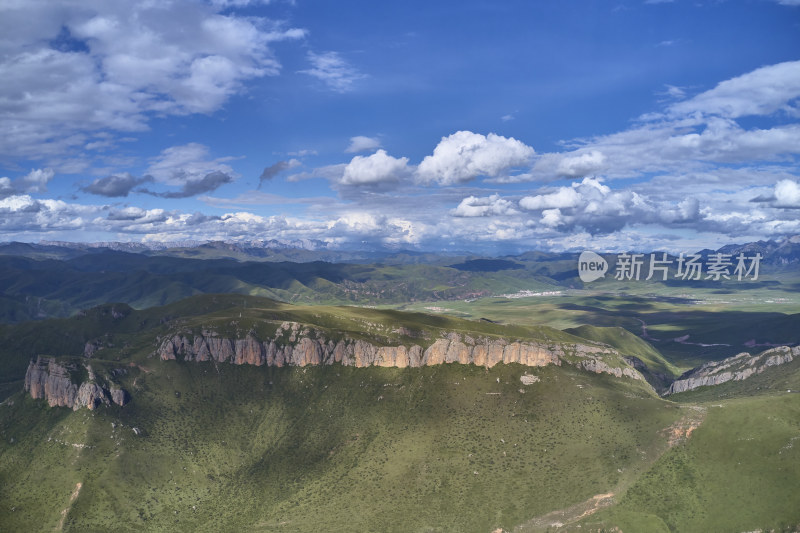 绿色的高山草甸