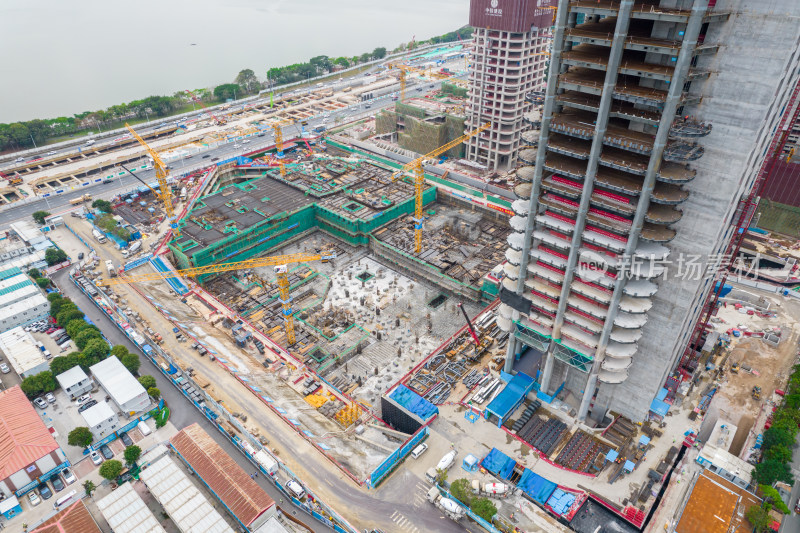 深圳湾超级总部基地建设工地