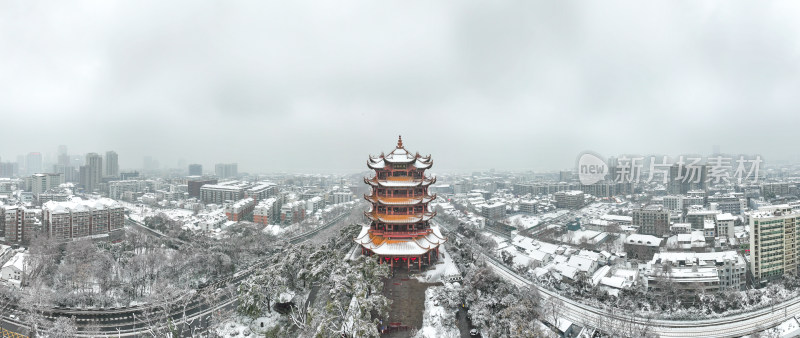 武汉黄鹤楼冬季雪景