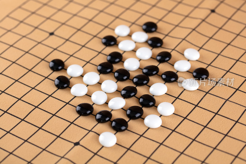 棋盘上两种棋子