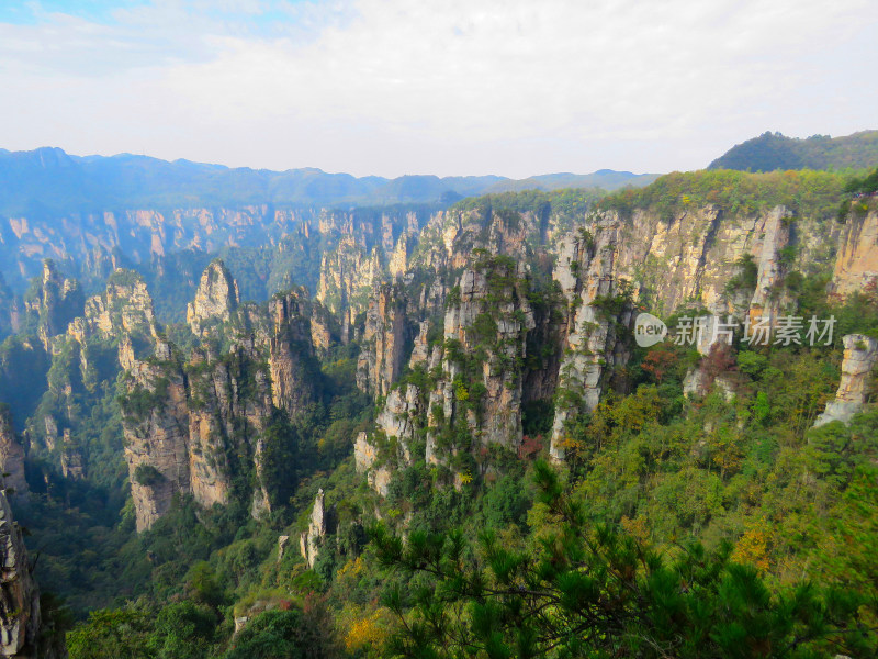 湖南张家界武陵源国家森林公园旅游风光