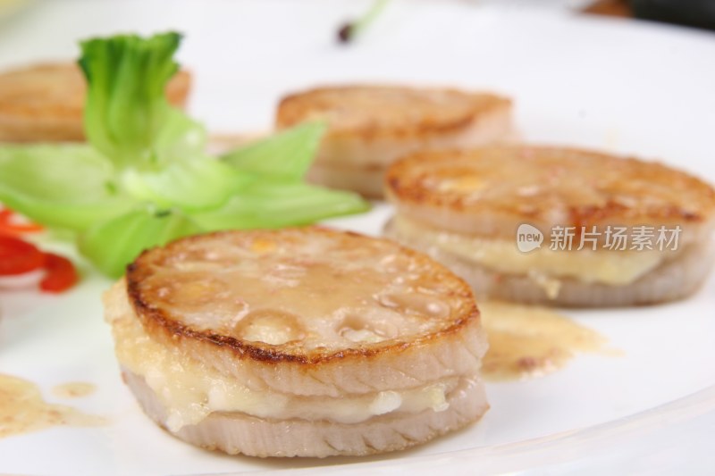鹅肝酱焗藕饼