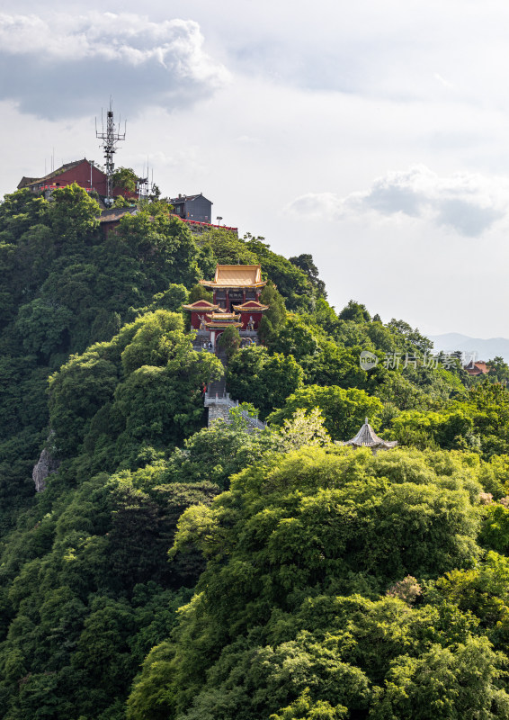 西安秦岭终南山南五台自然风光景点景观